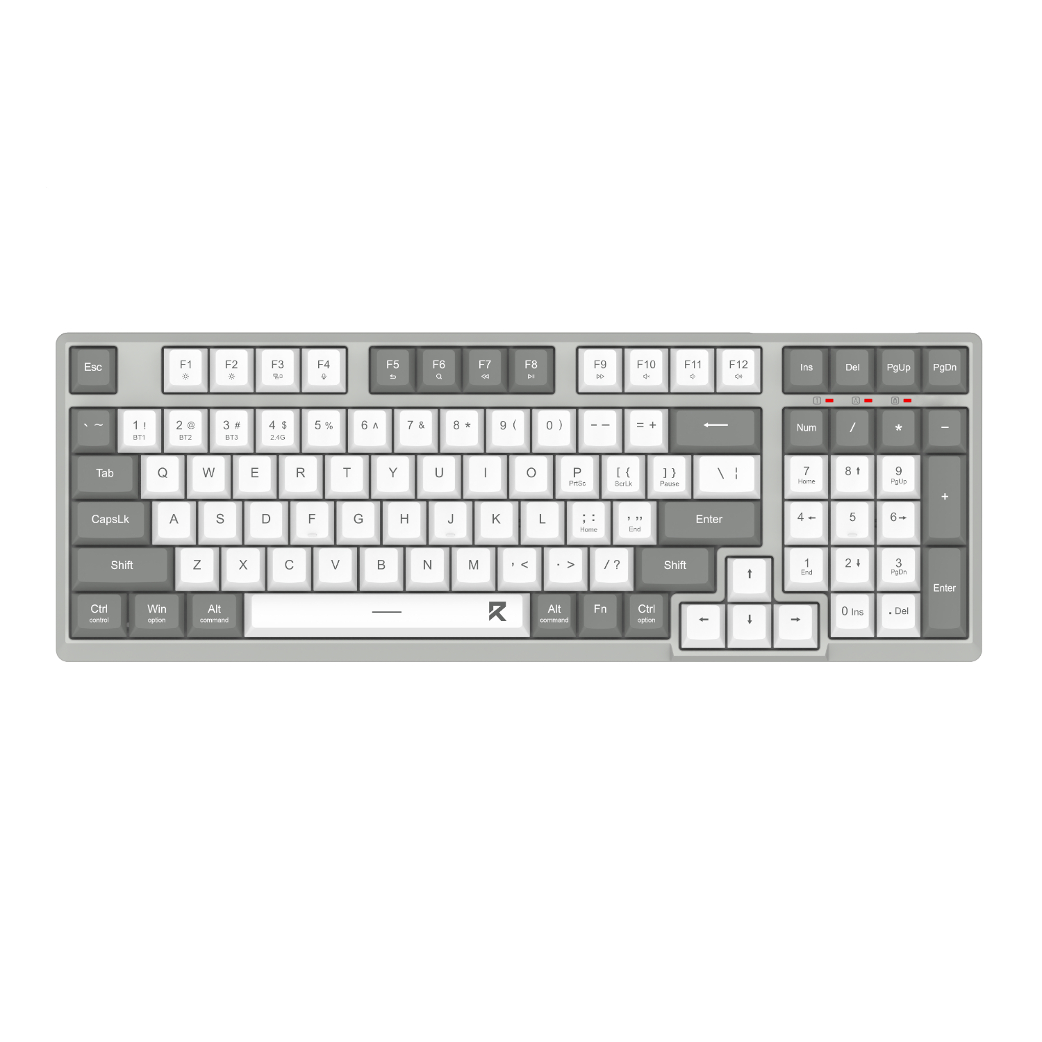 REDRAGON Wireless Scissor key structure Keyboard - Black and White