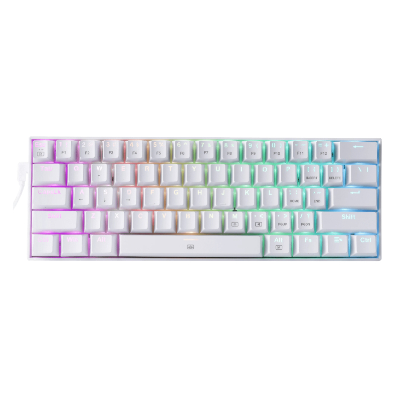 REDRAGON DRAGONBORN Wired Mechanical Keyboard RGB  67Key Design - White