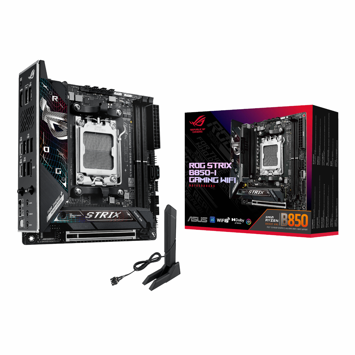 ASUS ROG STRIX B850-I GAMING WiFi AM5 ITX Gaming Motherboard