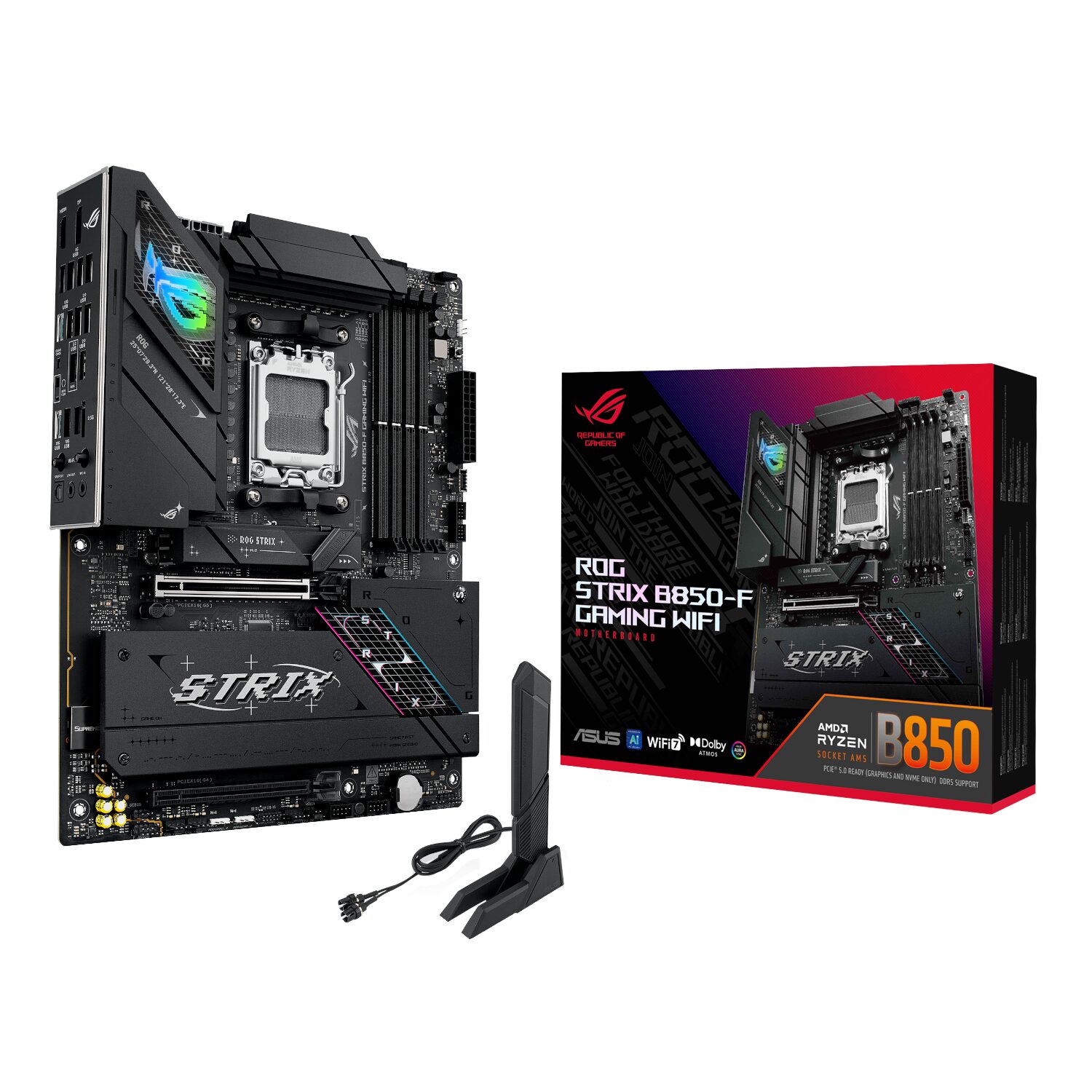 ASUS ROG STRIX B850-F Gaming WiFi AM5 ATX Gaming Motherboard