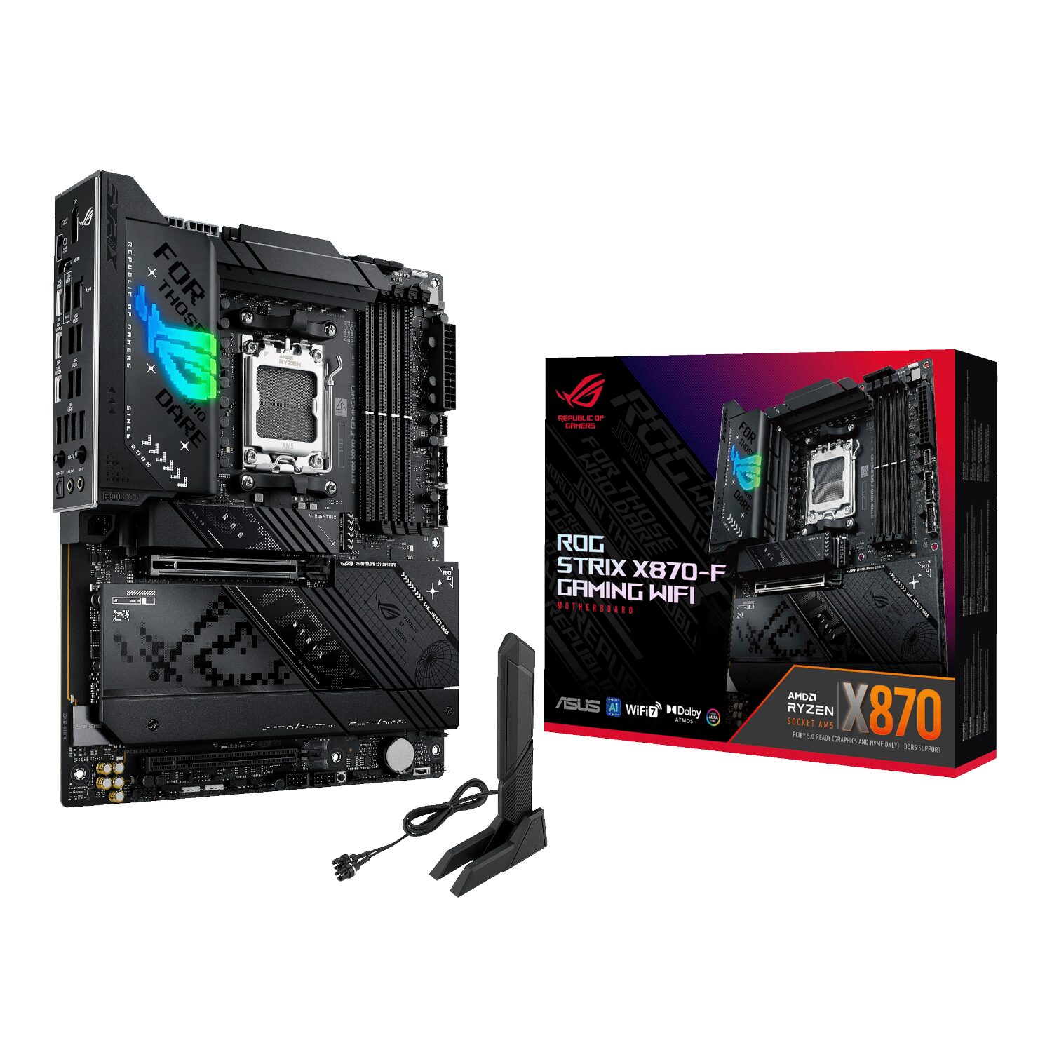 ASUS ROG STRIX X870-F Gaming AM5 ATX Gaming Motherboard
