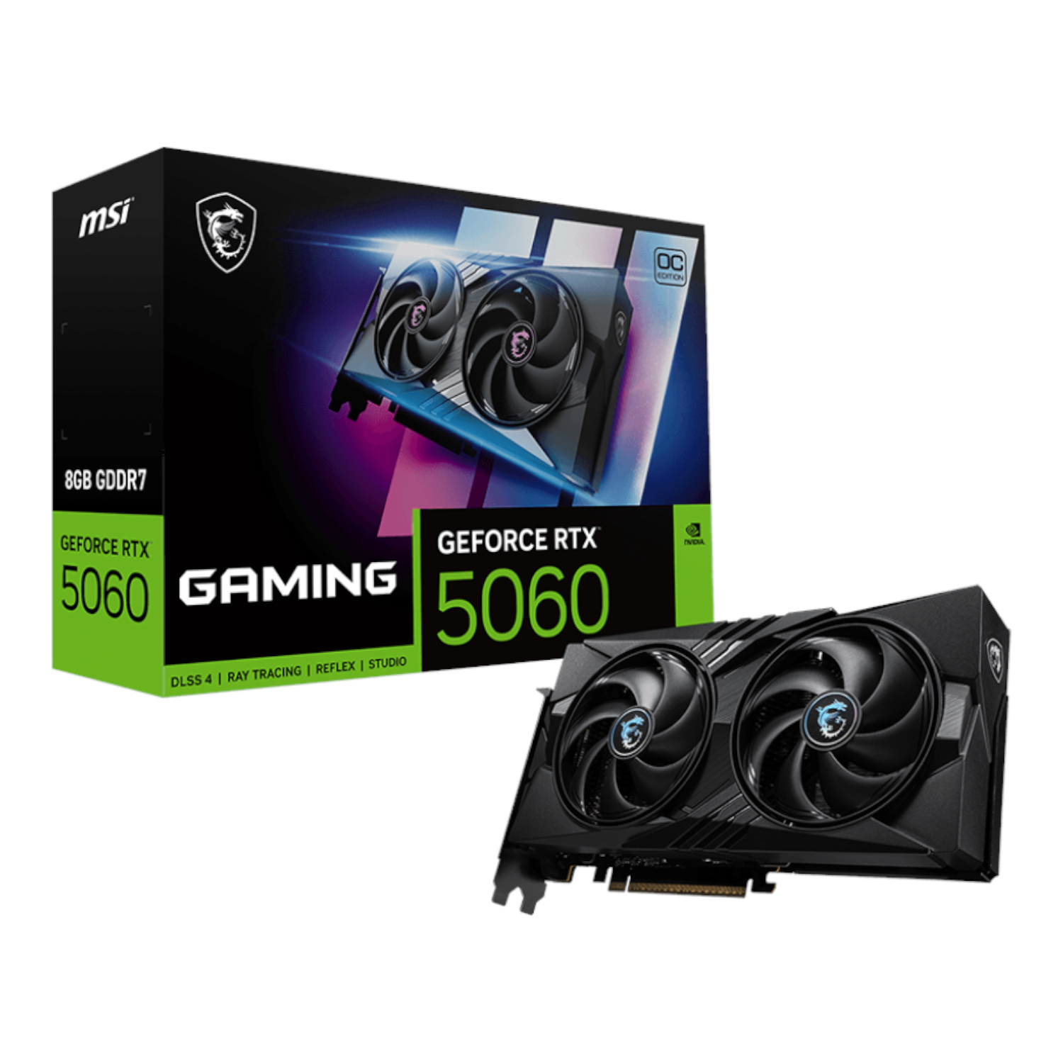 MSI Nvidia GeForce RTX 5060 GAMING OC 8GB Graphics Card