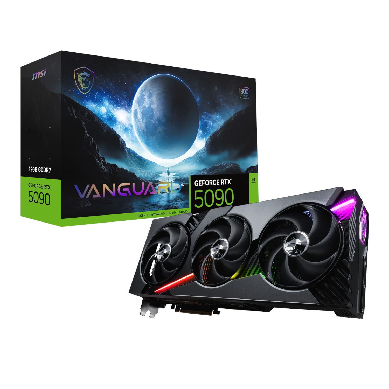 MSI Nvidia GeForce RTX 5090 VANGUARD SOC 32GB GDDR7 Graphics Card