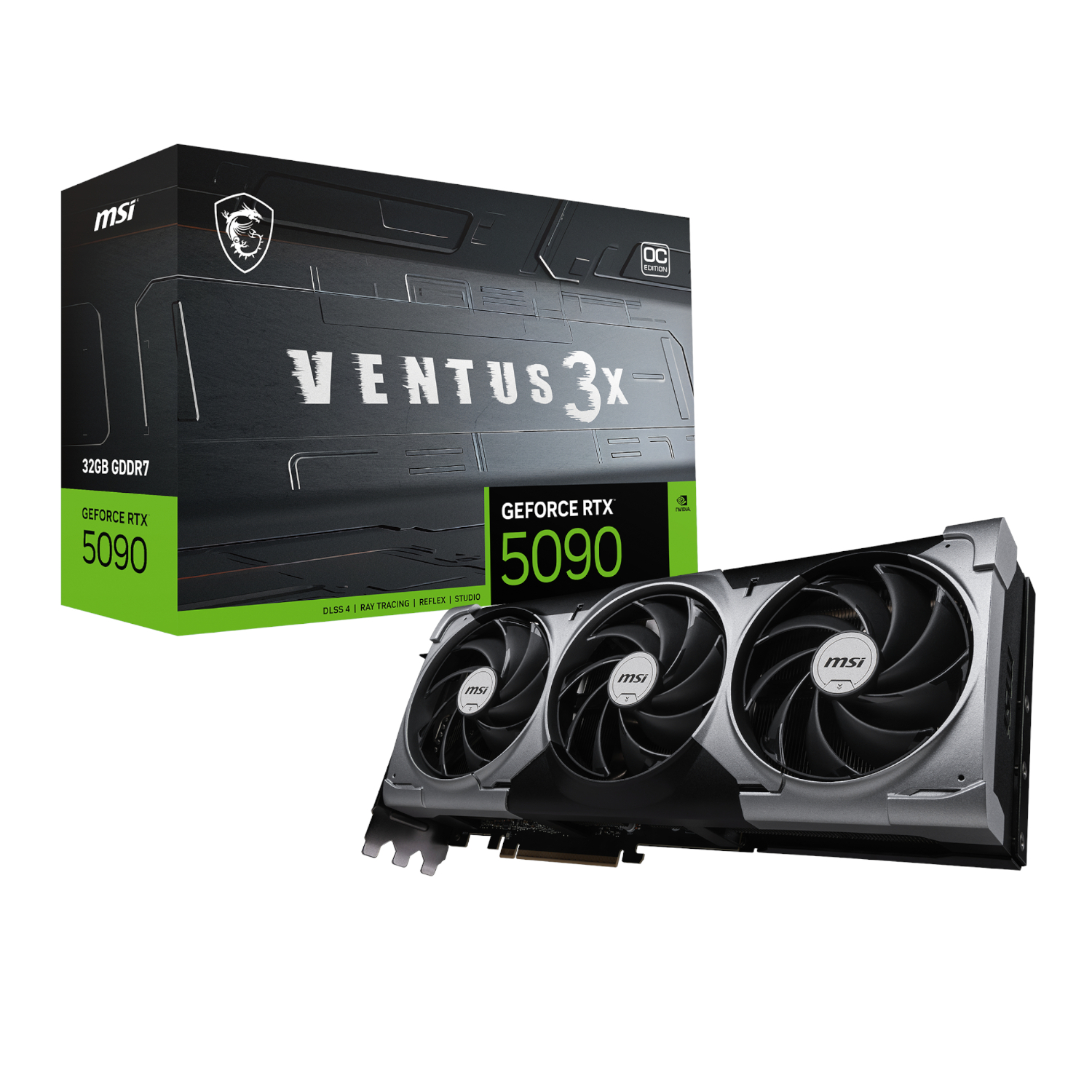 MSI Nvidia GeForce RTX 5090 Ventus 3X OC 32GB GDDR7 Graphics Card