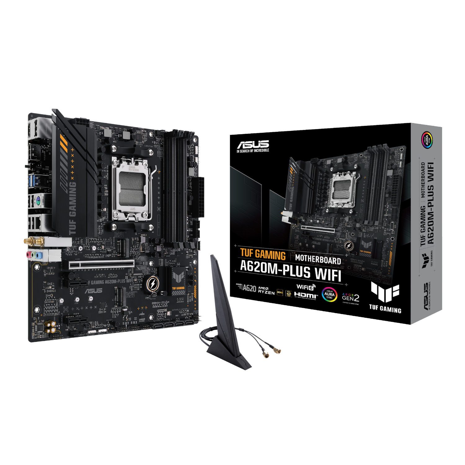 ASUS TUF Gaming A620M-Plus WIFI AM5 M-ATX Gaming Motherboard