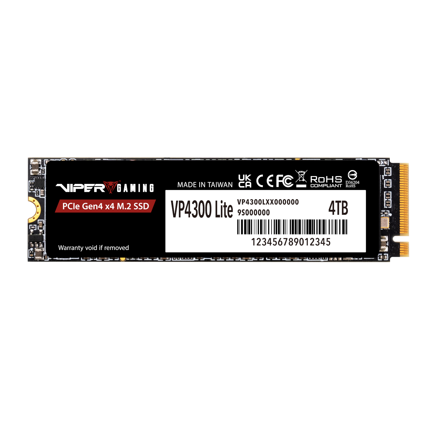 Patriot Viper VP4300 Lite 4TB Gen 4 M.2 PCIe NVMe SSD