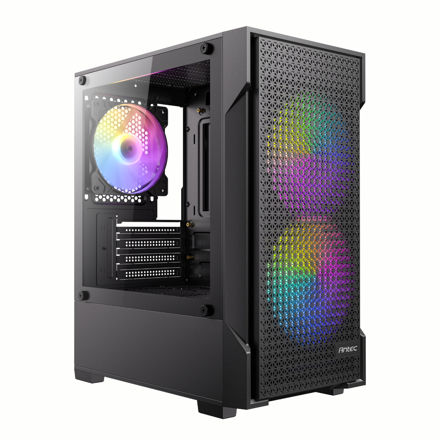 Antec VX100M Micro-ATX | ITX ARGB Mini -Tower Gaming Chassis - Black