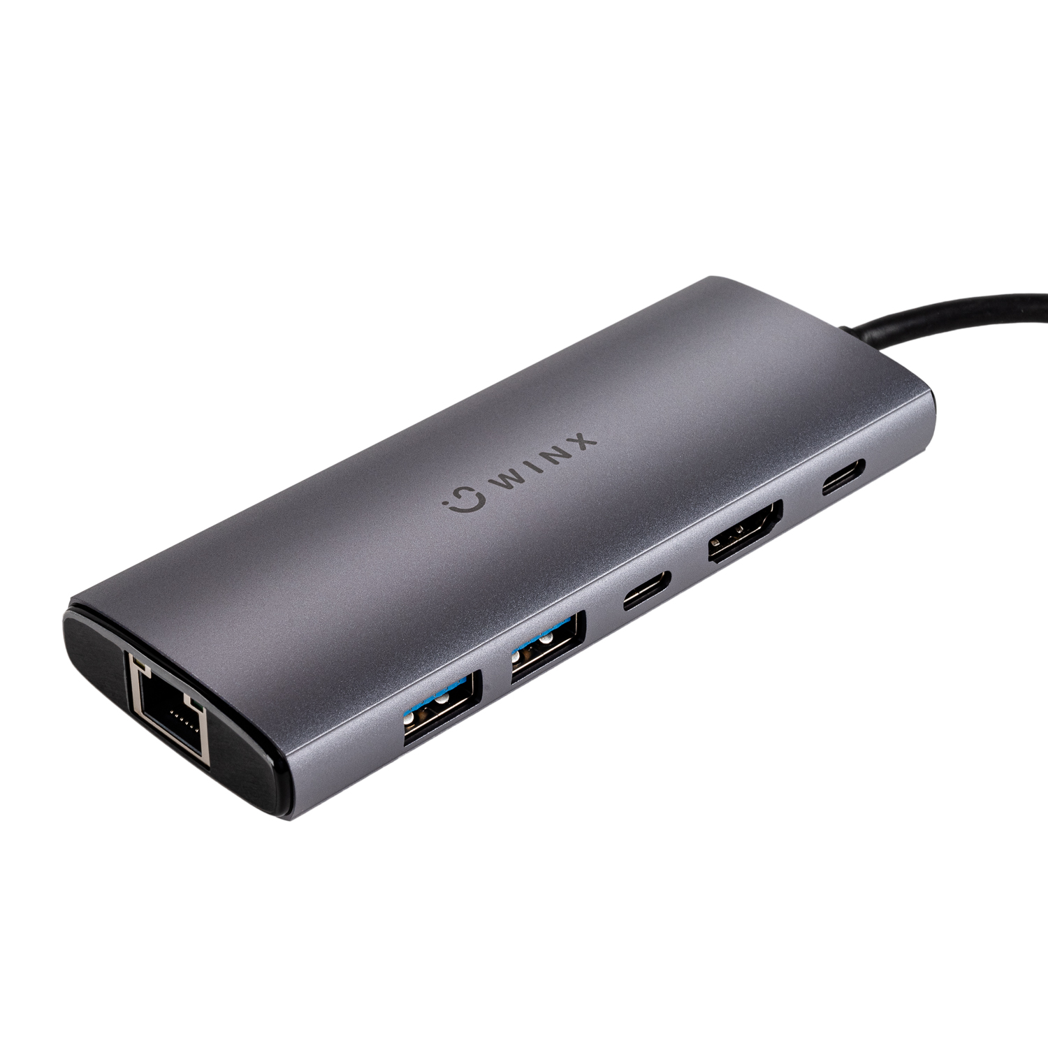 WINX CONNECT Pro 6-in-1 Type-C Hub | 1x 4K60Hz HDMI | 1x RJ45 | 1x Type-C | 2x USB-A G2 | 1x PD100W Hub