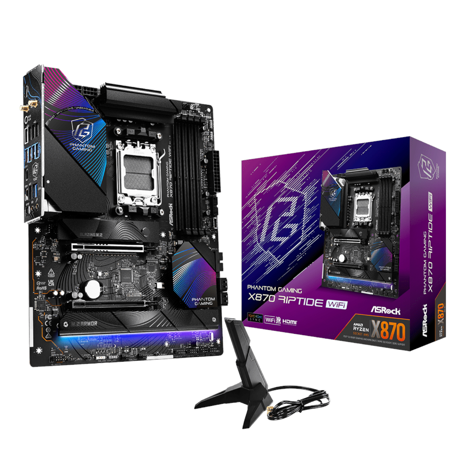 ASRock X870 RIPTIDE WIFI AMD AM5 ATX Gaming Motherboard